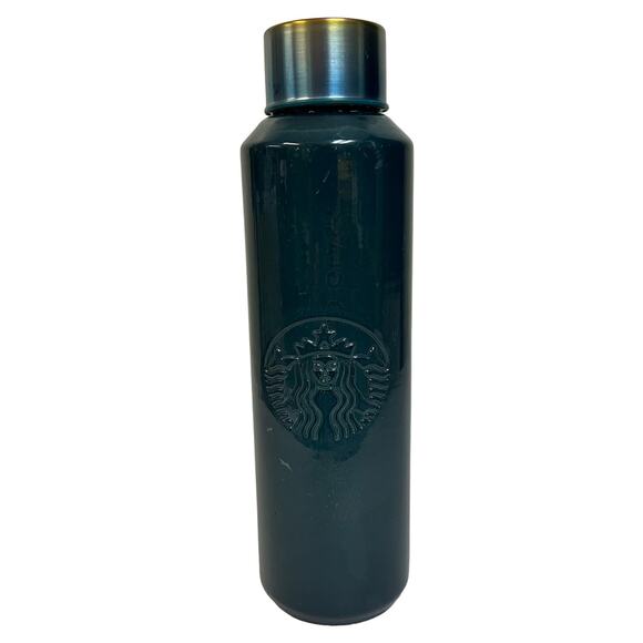 Starbucks Other - Starbucks Bottle Tumbler Recycled Glass Turquoise 22oz Cold Drink Made in Spain